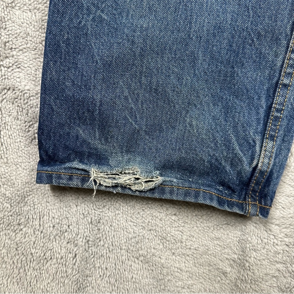 Levi’s 501 Button Fly Jeans Size 42x30 Distressed Read Description - Picture 6 of 14